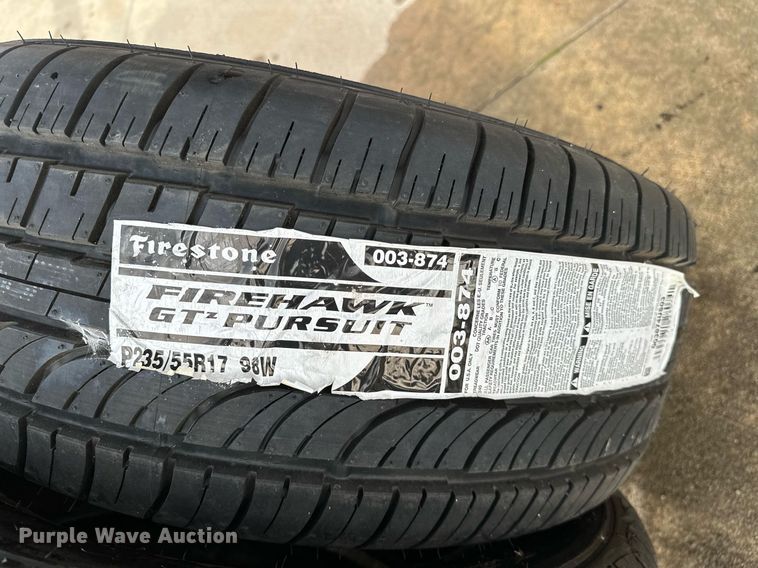 image for item LK9678 (4) Firestone Firehawk GT Pursuit tires