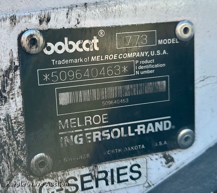 image for item LO9428 1996 Bobcat 773  skid steer loader