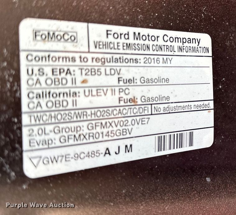 image for item LO9432 2016 Ford Taurus Police Interceptor