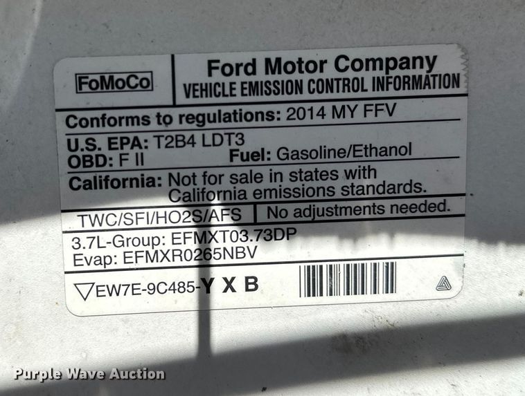 image for item LO9433 2014 Ford F150  SuperCab pickup truck