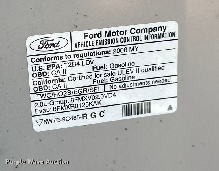 image for item LO9434 2008 Ford Focus