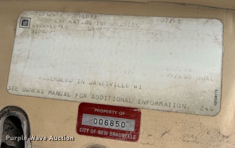 image for item MI9034 1991 GMC TopKick C6500  dump truck