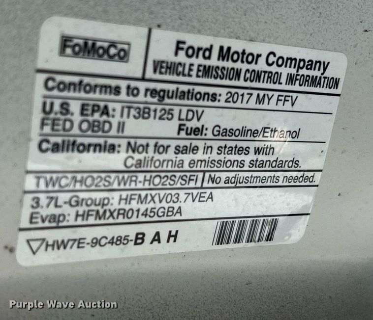 image for item NA9128 2017 Ford Taurus Police Interceptor