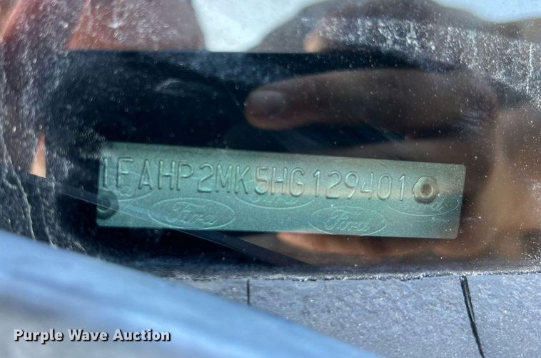 image for item NA9128 2017 Ford Taurus Police Interceptor