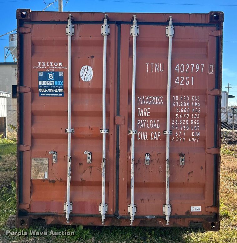 image for item NB9272 2000  Triton Container International Ltd. RC40-9B shipping container