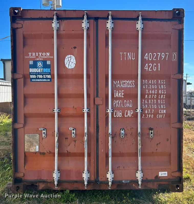image for item NB9272 2000  Triton Container International Ltd. RC40-9B shipping container