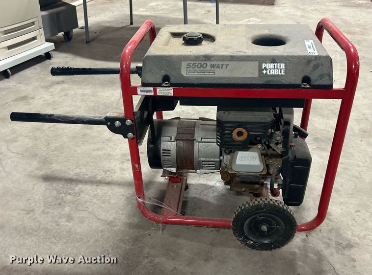 image for item NB9276 Porter Cable 5500  generator