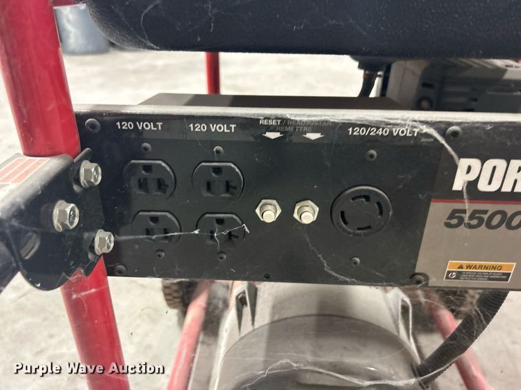 image for item NB9276 Porter Cable 5500  generator