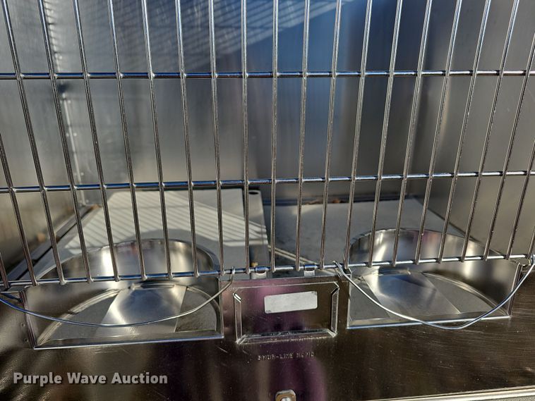 image for item NE9318 (3) double stainless steel kennels