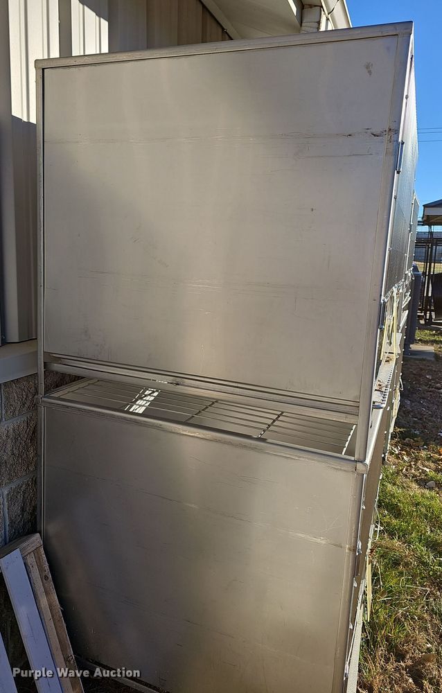 image for item NE9318 (3) double stainless steel kennels