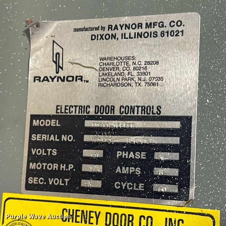 image for item NI9611 (3) Raynor RT311-1065SR garage door openers