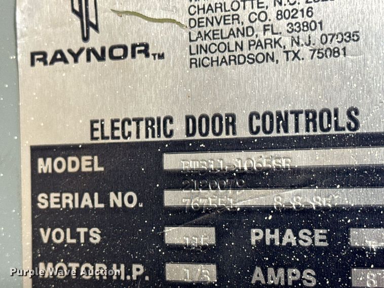 image for item NI9611 (3) Raynor RT311-1065SR garage door openers