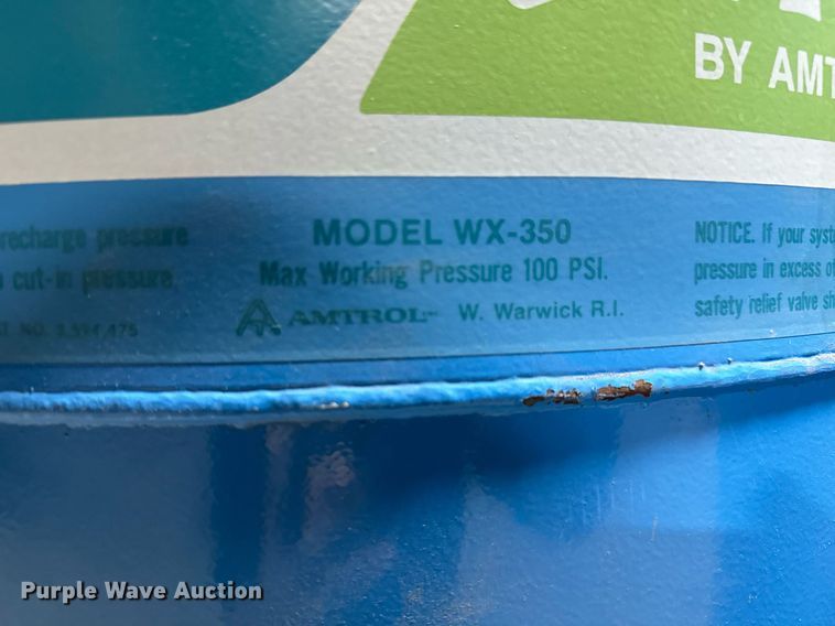 image for item NI9616 (2) Well-X-Trol WX-350 pressure tanks