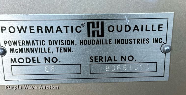 image for item NI9623 Powermatic Houdsille 66  table saw