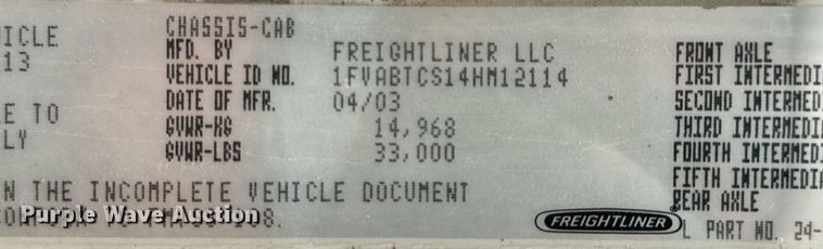 image for item NM9182 2004 Freightliner FL70  utility / service truck