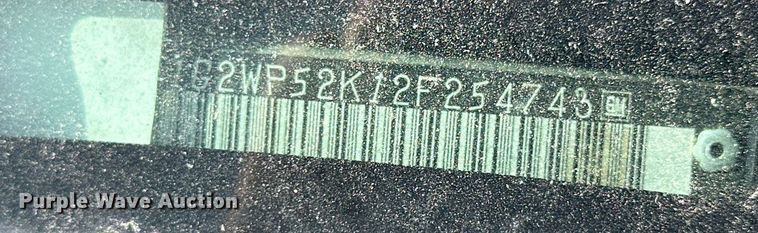 image for item NS9076 2002 Pontiac Grand Prix GT