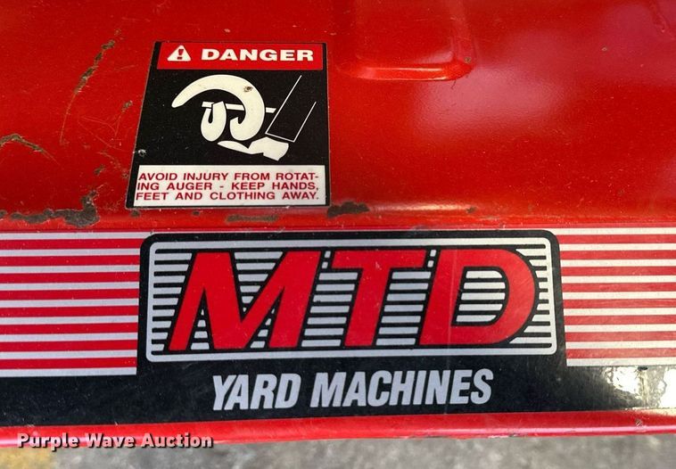 image for item NS9116 MTD 10/28  snow blower