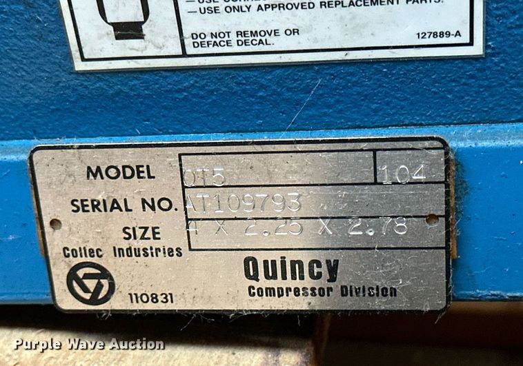 image for item NS9120 Quincy QT5  air compressor