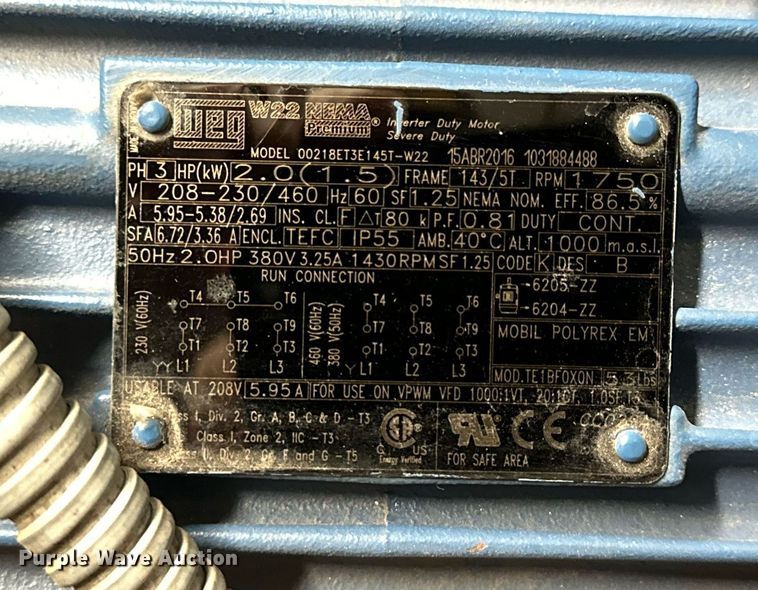 image for item NS9124 Quincy QTS3QCB  air compressor