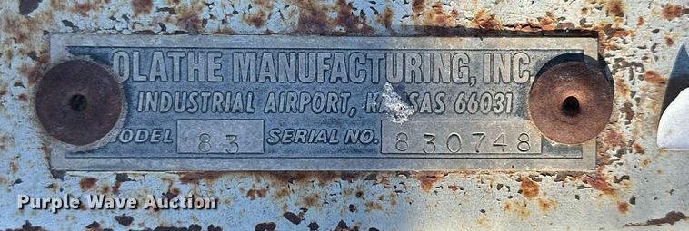 image for item NS9128 Olathe Manufacturing 83  aerator/seeder