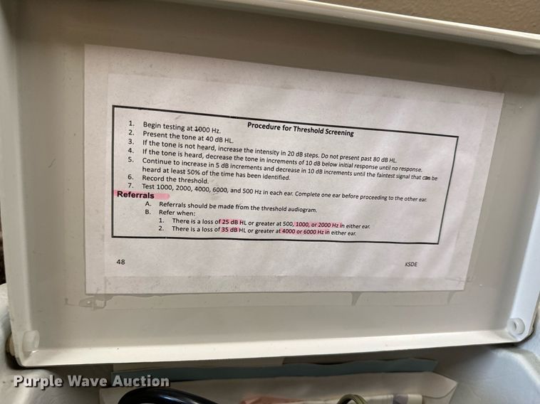 image for item OD9819 Medical screening equipment