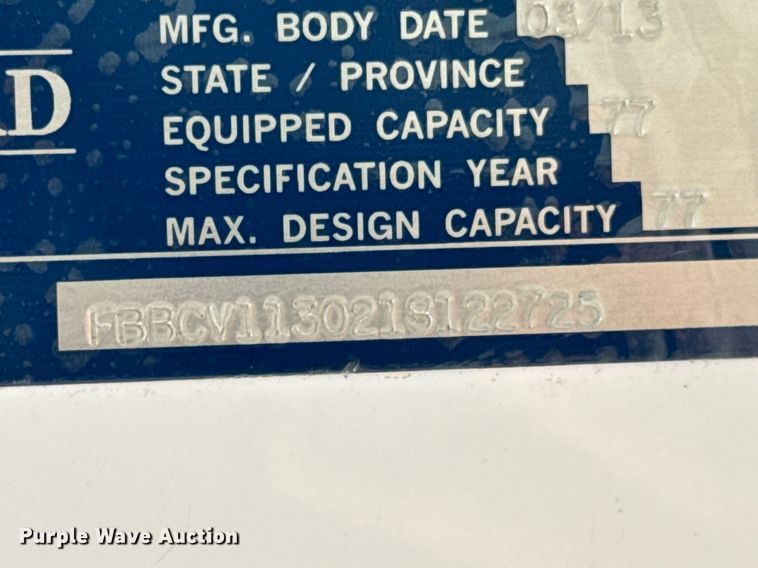 image for item OD9825 2014 Blue Bird Vision  school bus