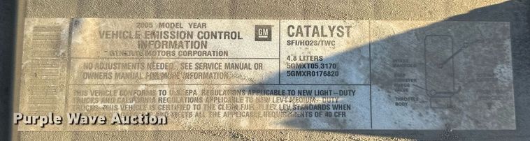 image for item OF9198 2005 Chevrolet Silverado 1500  Ext. Cab pickup truck