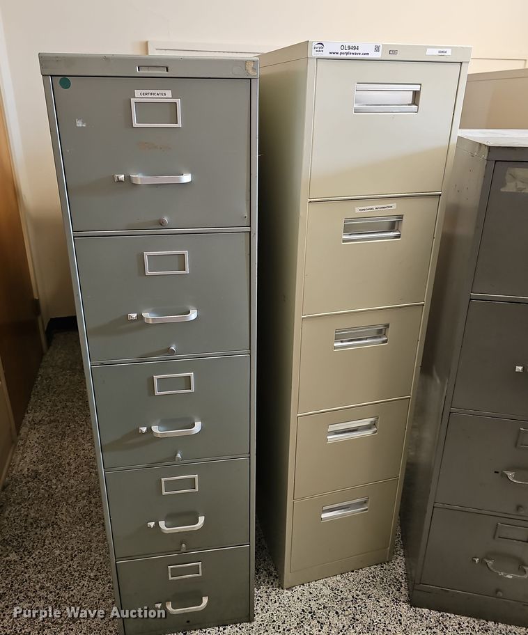 image for item OL9494 Approximately (20) metal file cabinets