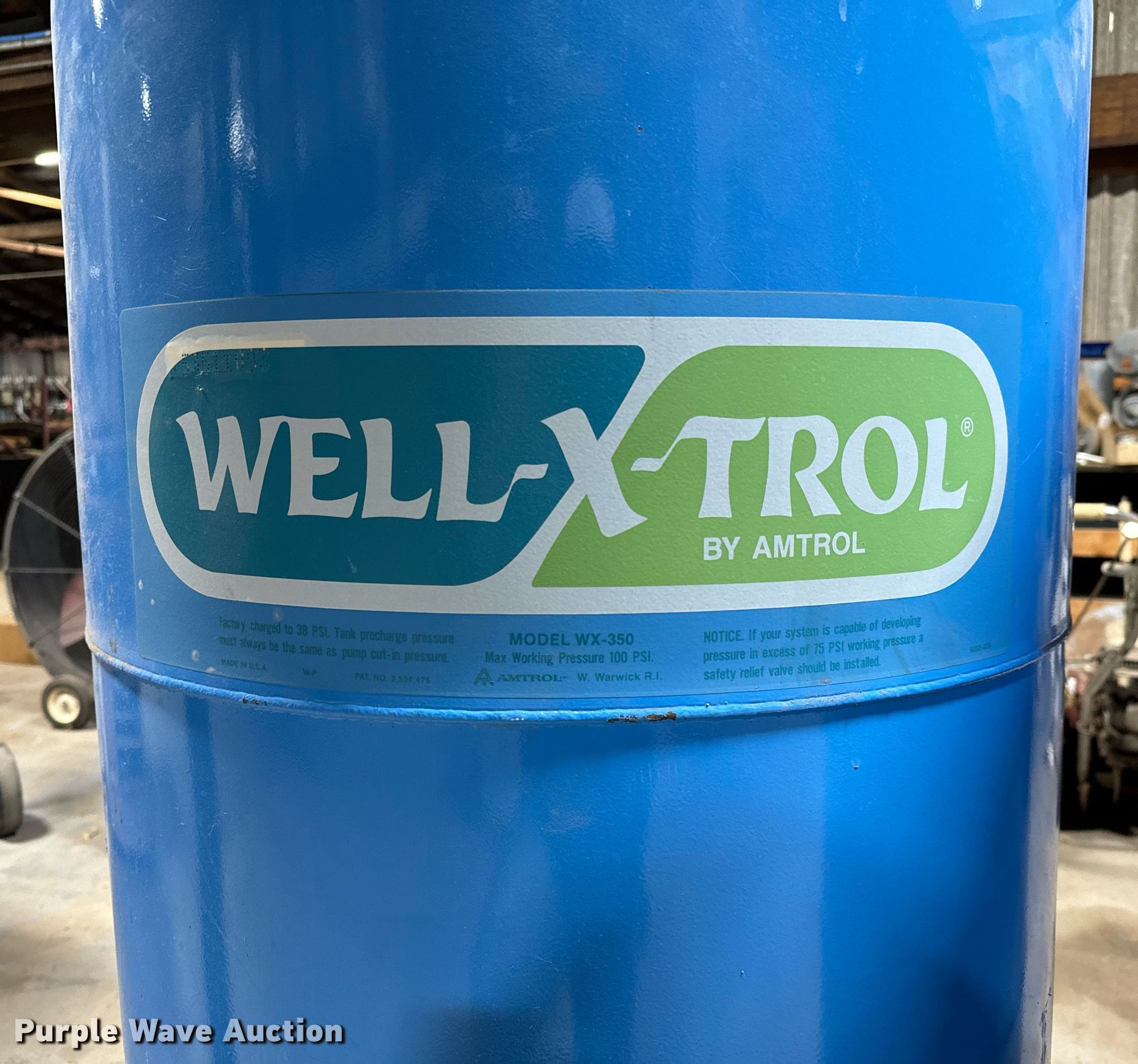 (2) WellXTrol WX350 pressure tanks in Nickerson, KS Item NI9616