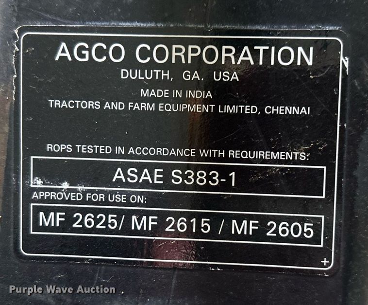 image for item DN0636 2008 Massey Ferguson 2615  tractor