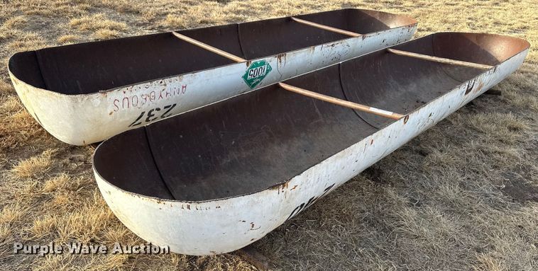 image for item EK9812 (2) metal feed bunks