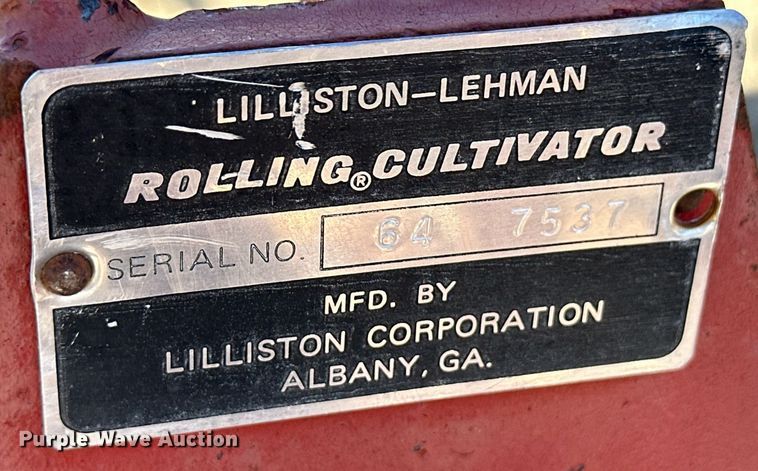 image for item EK9871 Lilliston-Lehman  row crop cultivator