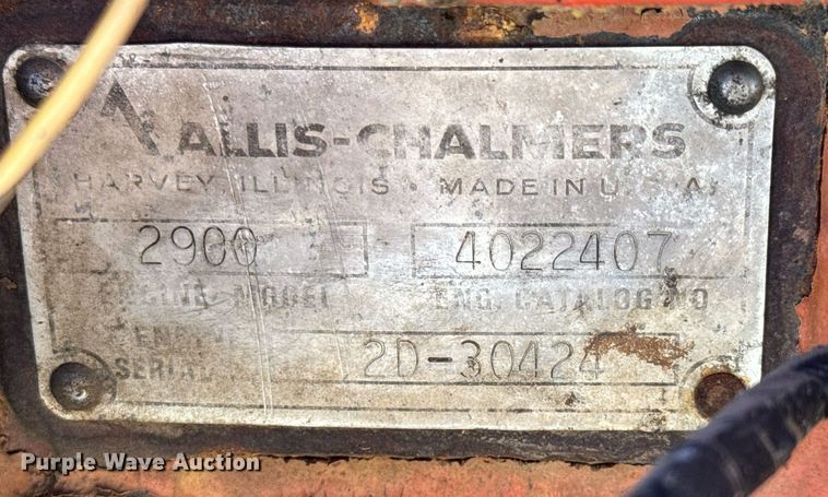 image for item NI9650 1969 Allis-Chalmers 190  tractor