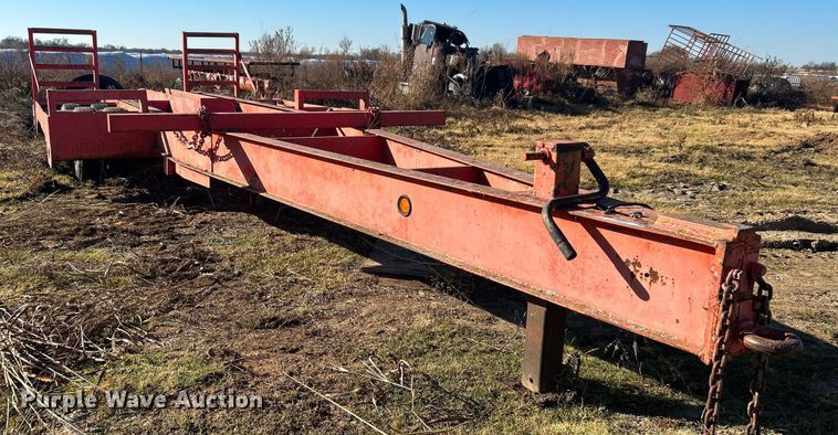 image for item ZA0388 Shop built  windrower trailer