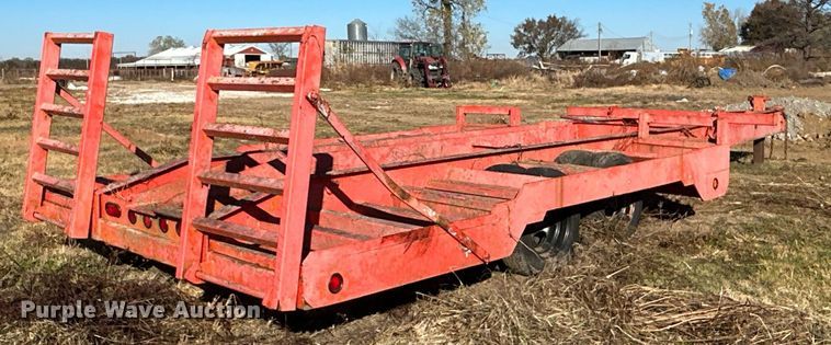image for item ZA0388 Shop built  windrower trailer
