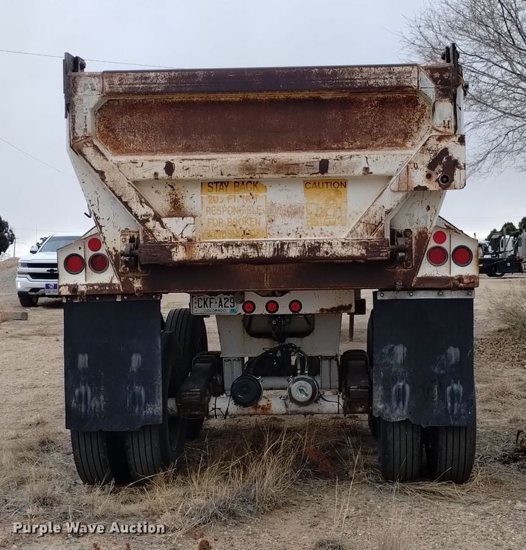 image for item DK8954 1999 Ranco  end dump trailer