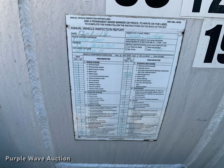 image for item DP8784 1988 VIM 307AL  tank trailer