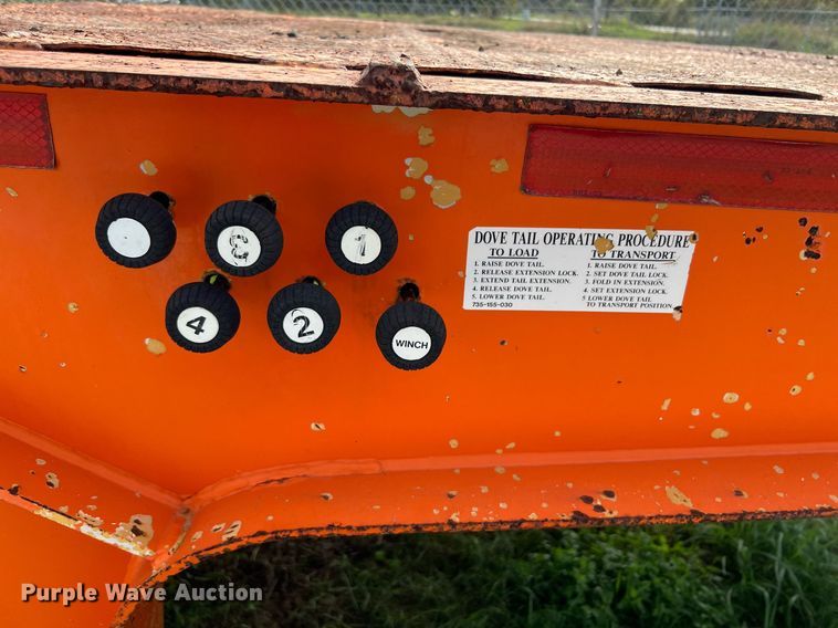 image for item DQ2315 2003 Trail King TK70HT drop deck equipment trailer