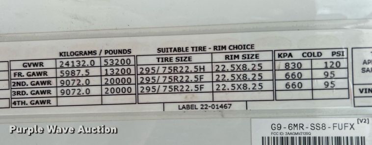 image for item OM9198 2019 Peterbilt 579  semi truck