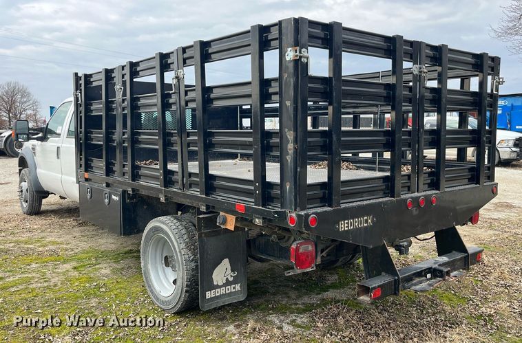 image for item DP2181 2008 Ford F550 Super Duty Crew Cab XL  Crew Cab flatbed pickup truck