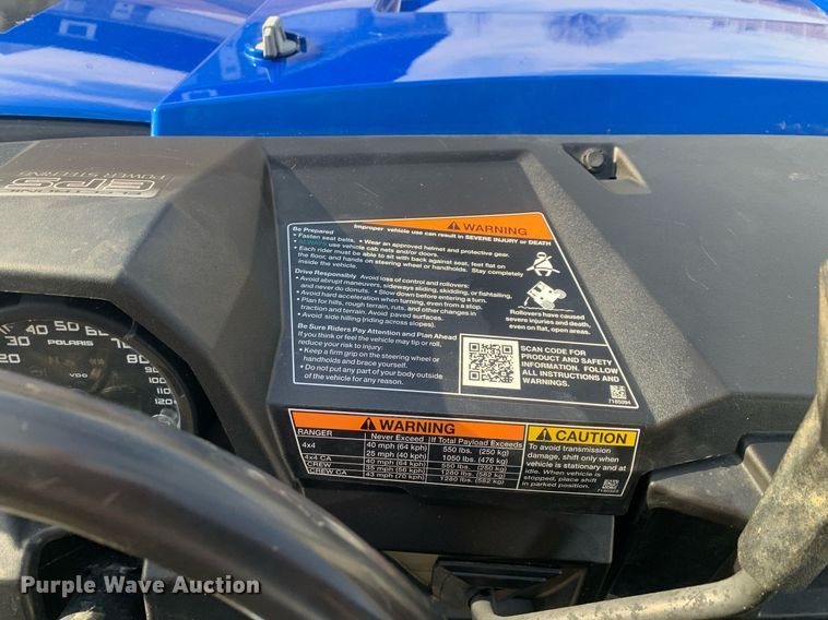 image for item DP8800 2018 Polaris Ranger XP 900 H.O.  utility vehicle