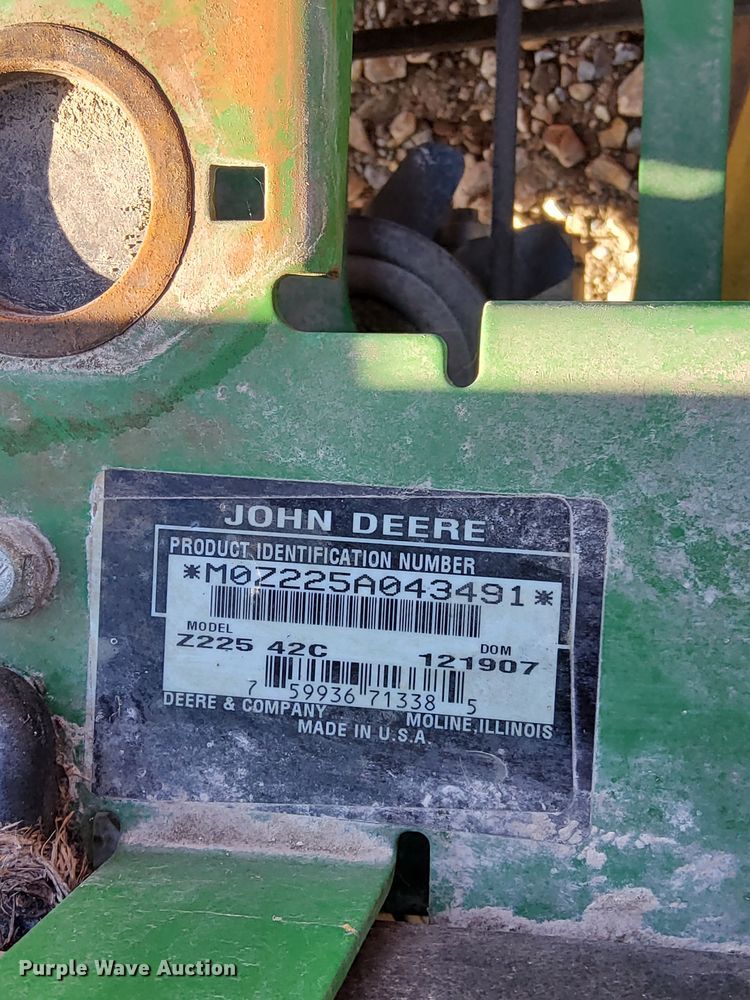 image for item DQ1075 John Deere Z225  ZTR lawn mower