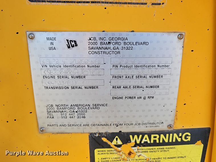 image for item DQ8529 2007 JCB 3CLL  landscape tractor