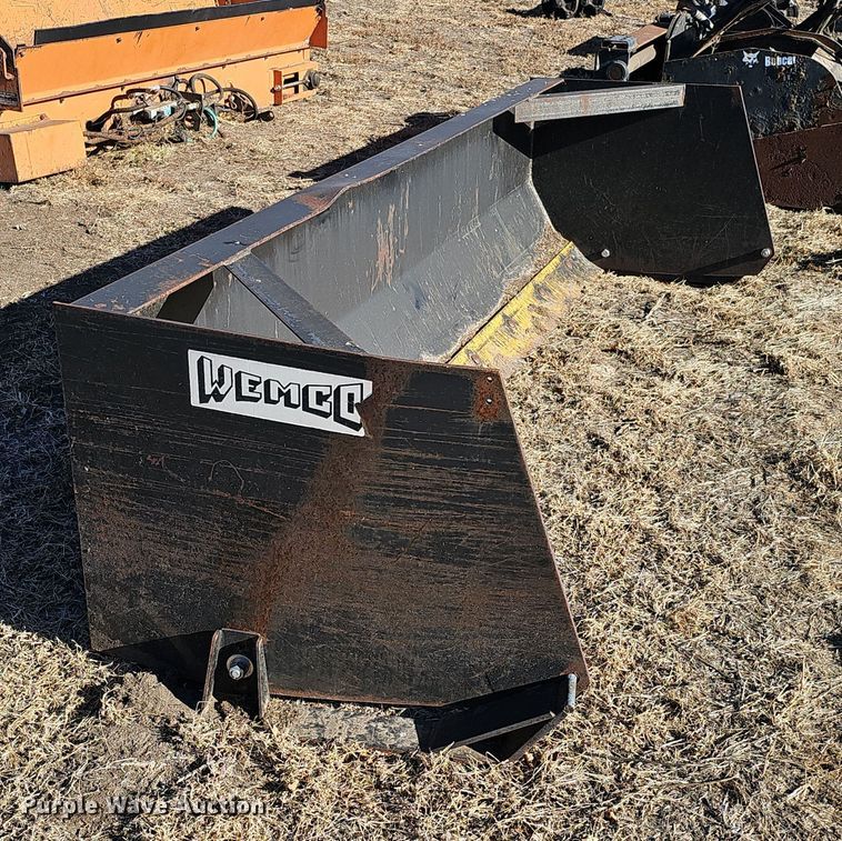 image for item DQ8536 Wemhoff SB-8  96" W skid steer snow pusher