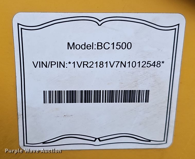 image for item DQ8548 2022 Vermeer BC1500  wood chipper