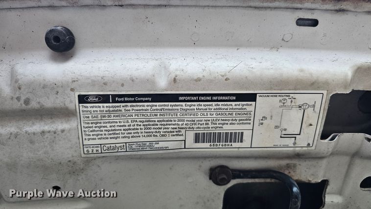 image for item DQ8569 2000 Ford F450 Super Duty  box truck