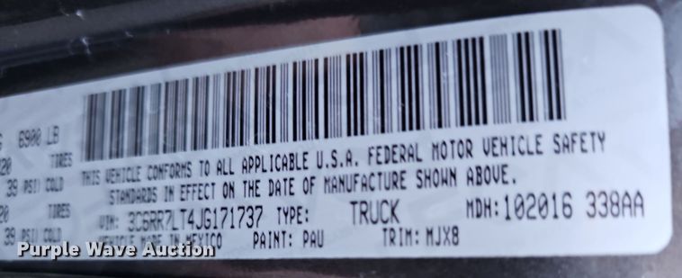 image for item DR5930 2018 Dodge Ram 1500  Crew Cab pickup truck