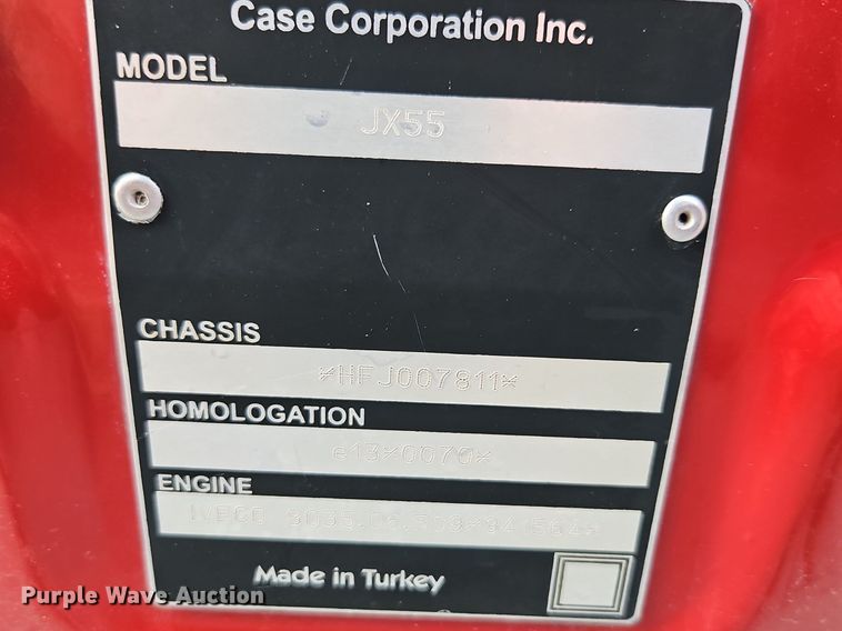 image for item LB9699 Case IH JX55  tractor