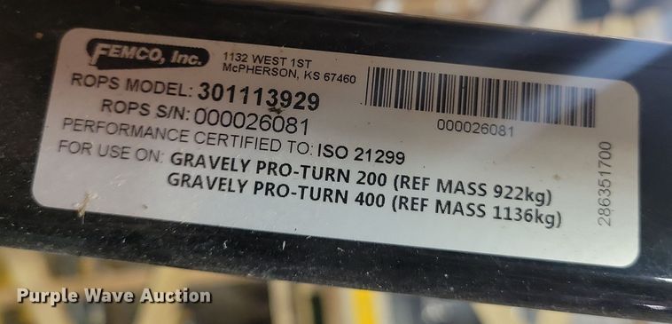 image for item LC9480 2020 Gravely Pro-Turn 460  ZTR lawn mower
