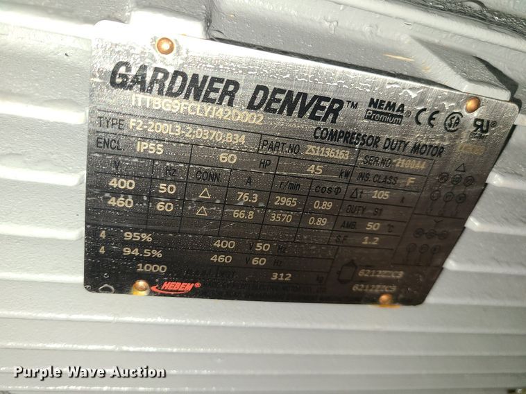 image for item LJ9437 Gardner Denver  electric motor